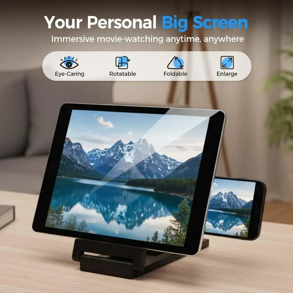 NEW 3D Screen Amplifier Mobile Phone HD Screen Video Glass Stand Magnifier For Phone Enlarged Screen Phone Stand Bracket Oasis Select
