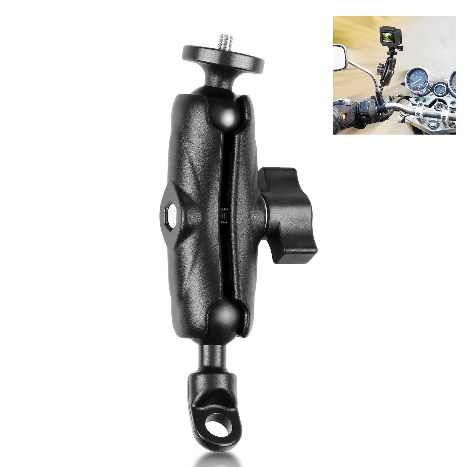 Motorcycle Handlebar Camera Mount for GoPro, Insta360 & DJI