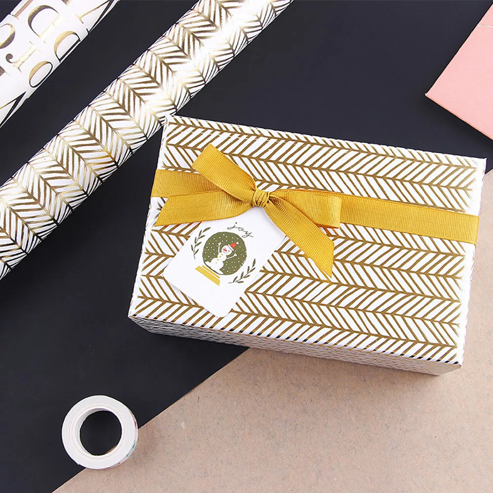 50x70cm Bronzing Gift Wrapping Paper Gold Polka Dots Birthday Valentine's Day Bouquet Gift Packaging Paper DIY Decoration Paper Oasis Select A