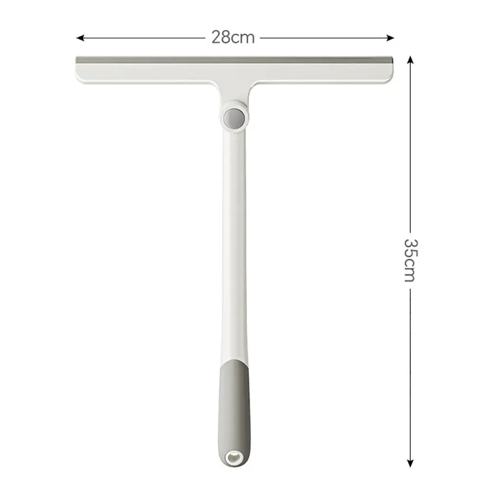 New PP 360 Degree Shower Squeegee TPR White Mirror Scraper Bathroom Cleaner Shower Use Oasis Select