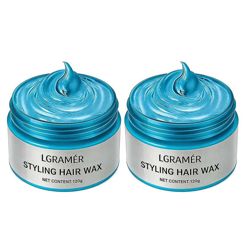 Temporary Hair Color Wax – 9 Shades | Silver Gray, Wine Red & More