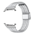 Stainless Steel Replacement Band for Samsung Watch 8 and For Watch8 Classic Adjustable Fit with Quick Release Mechanism Oasis Select Watch8 Silver