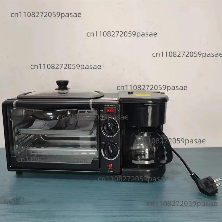 Three-in-one Breakfast Machine, Household Multi-functional Electric Oven, Coffee Machine, Grilling and Frying in One Oasis Select