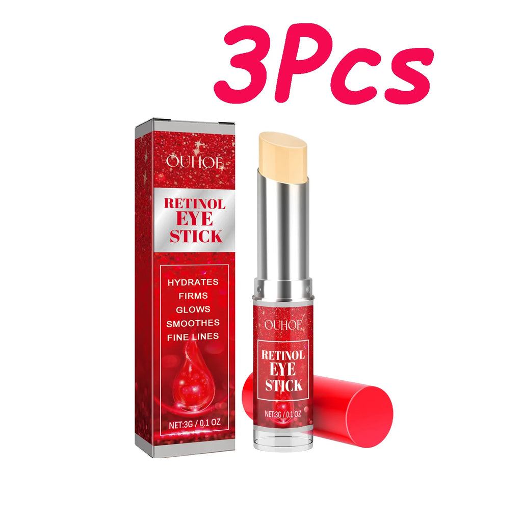 Retinol Eye Cream Stick Lightening Dark Circles Firming Skin Anti-Wrinkle Firming Brightening Eye Repair for Women Eyes Care Oasis Select 3 x 3g Boxed