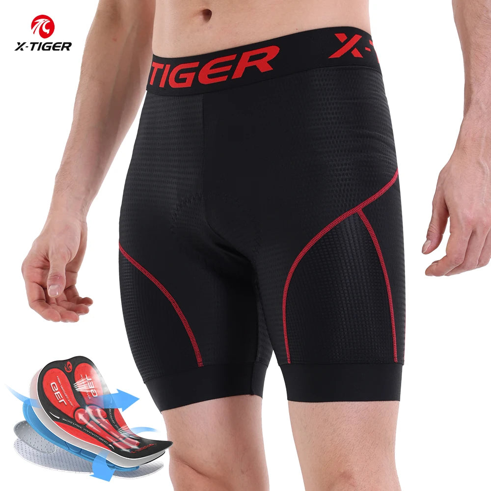X-TIGER Cycling Shorts Breathable Mesh Cycling Underwear Gel Pad Shockproof MTB Bike Shorts Bicycle Underwear Oasis Select XM-DNK-36001 XXL