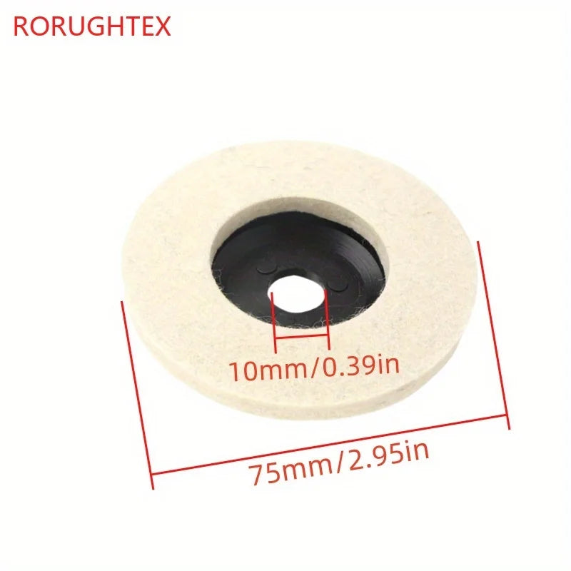 75mm Wool Polishing Wheel Pads for Angle Grinder | Metal & Glass Polishing Wheel Pads Oasis Select