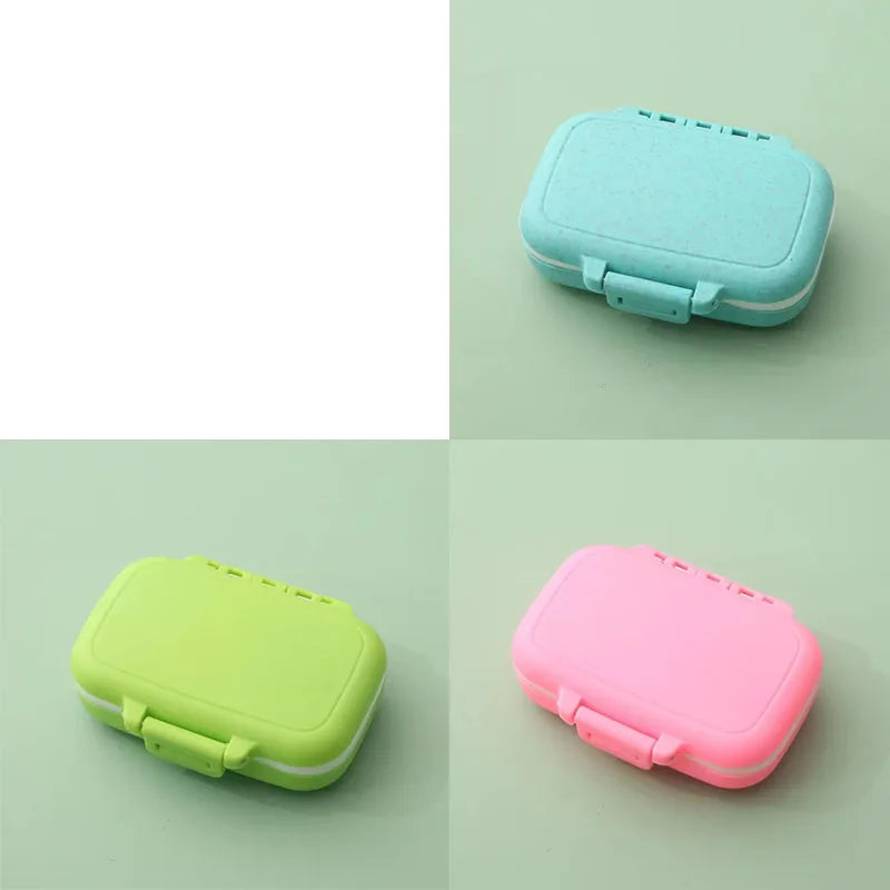 1/2/3pcs Mini Portable Pills Organizer Case 3 Grids PillBox Tablet Storage Container Weekly Medicine Pill's Box Pill Case Oasis Select 3pcs mix 1