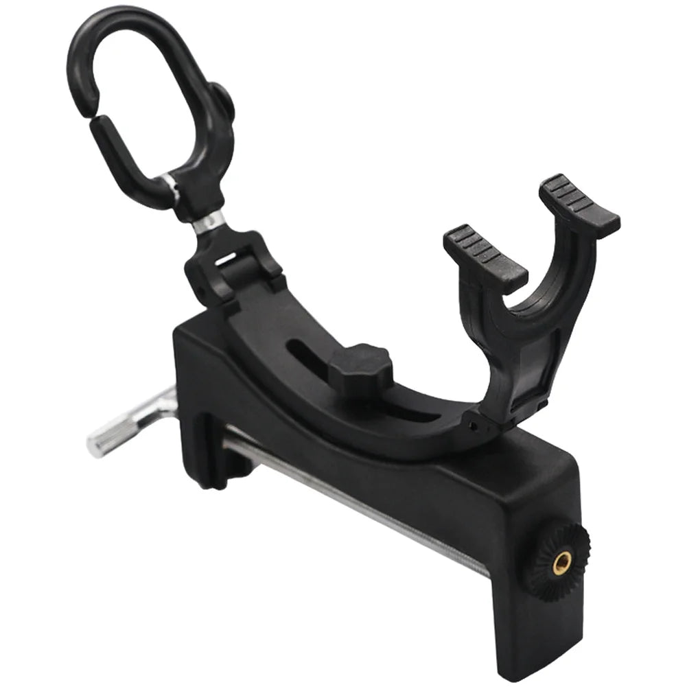 Fishing Rod Holder with 360 Degree Rotation and Tilt Adjustment Portable Clamp Locks Rods Securely on Boats Kayaks and Docks Oasis Select A