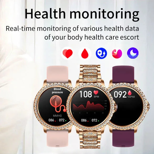 2025 New Blue Tooth Call Woman Smart Watch Man Sports Fitness Bracelet Waterproof Body Temperature Smartwatch For Android IOS Oasis Select