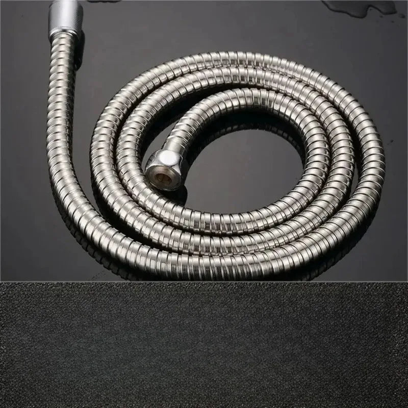 Waterproof Flexible Stainless Steel Shower Hose Bathroom Plumbing Replacement Pipe Universal Shower Head Accessory Oasis Select