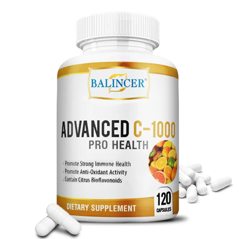 Balincer Vitamin C 1000mg Complex – 120 Capsules | Immune Boost Vitamin C Supplement Oasis Select