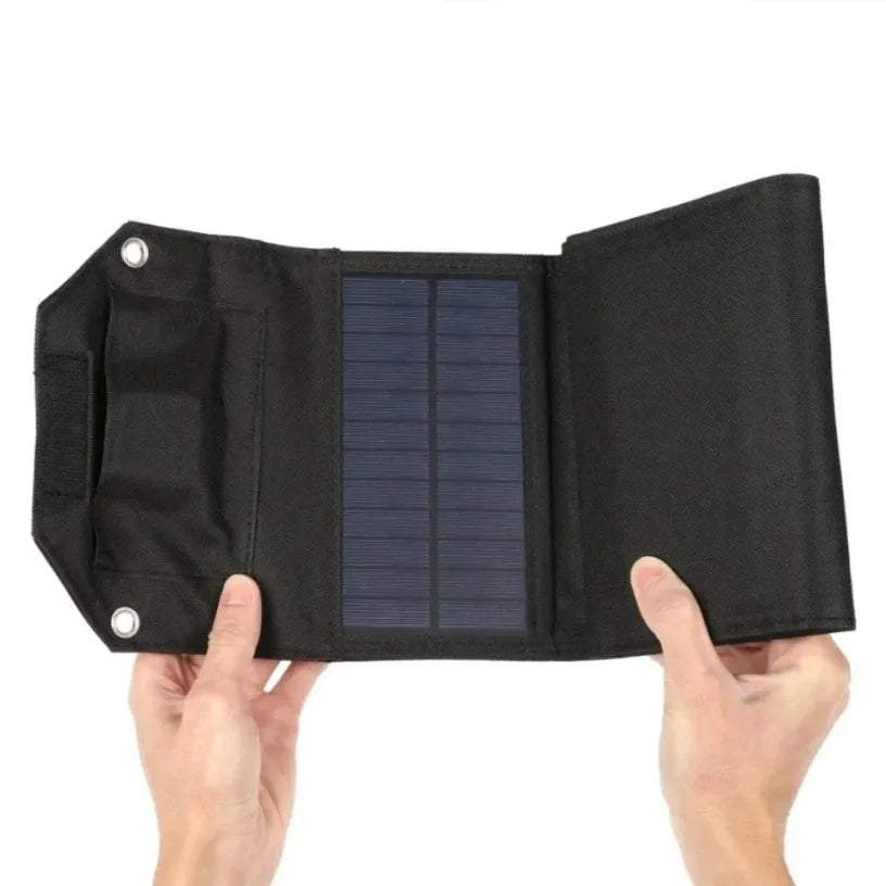 Powerful Foldable Solar Panel 5V USB Portable Folding Bag for Cell Phone Outdoor Waterproof Power Bank for Camping Hiking Oasis Select