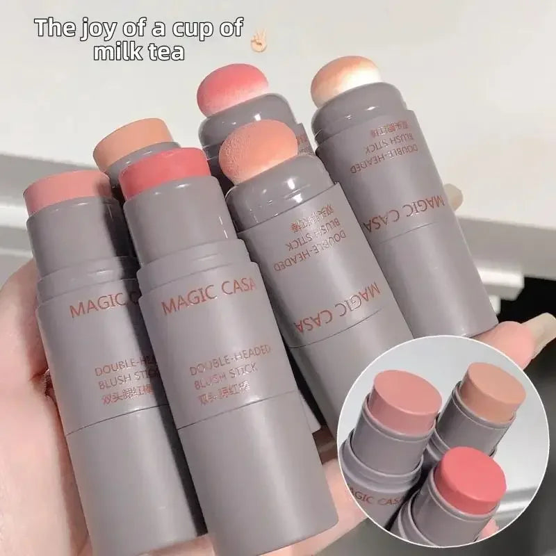 MAGIC CASA Double-Ended Cream Blush Stick – Natural Matte Glow