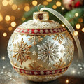 2D Acrylic Christmas Tree Ornaments – 7-Piece Flat Pendant Set
