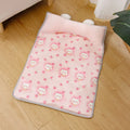 Dog Beds Cat Beds, Summer Ice Silk MATS, Dog Beds, Pet Supplies, Teddy Small and Medium-sized Dog Beds, Suitable for All Seasons Oasis Select Pink cat S 43x32x5cm