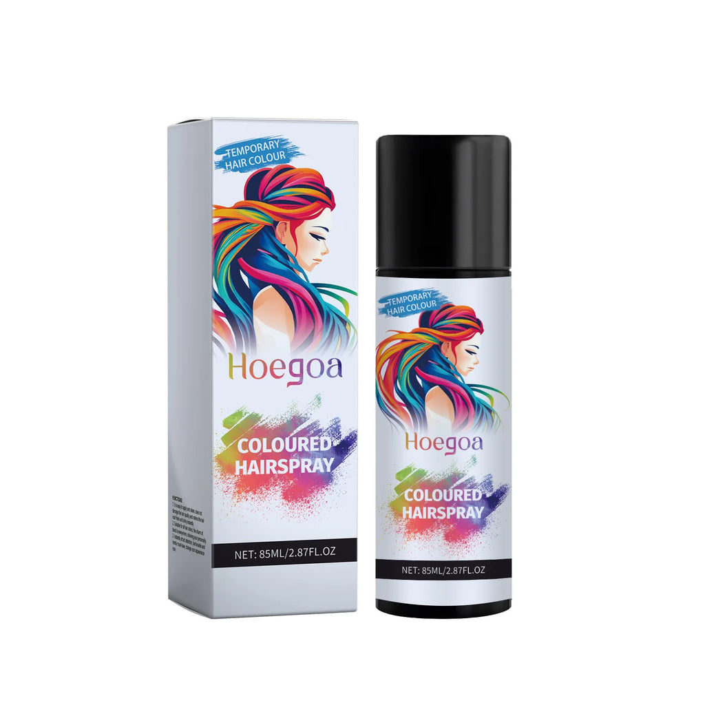 HOEGOA Temporary Black Hair Dye Spray – Cover Grey Hair Temporary Hair Spray Oasis Select 85ml boxed