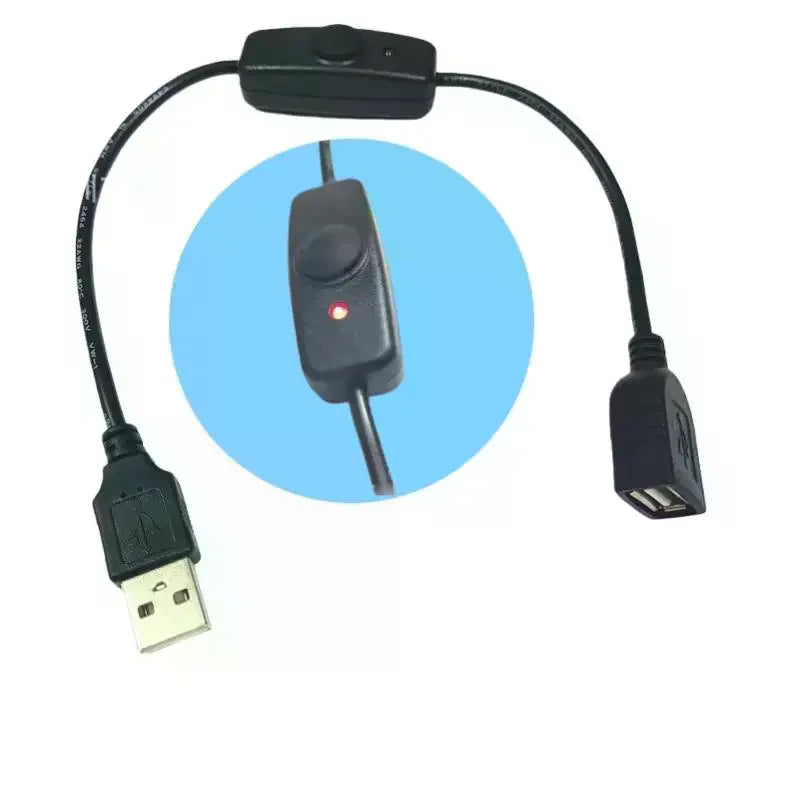 USB 2.0 Extension Cable with ON/OFF Switch & LED Indicator