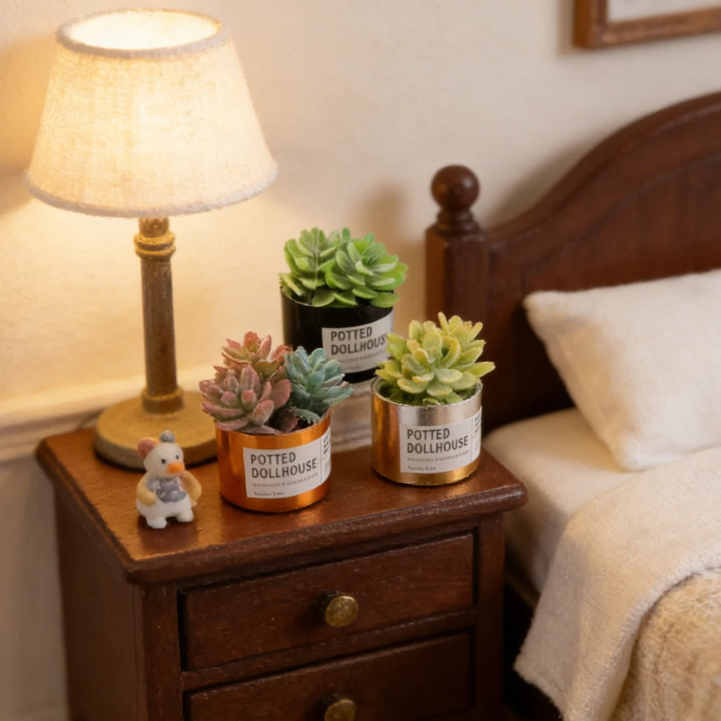Mini Plastic Succulent Pots Small Succulent Pots Funny Plant Pots Doll House Decor Fairy Garden Micro Landscape Desk Accessories Oasis Select