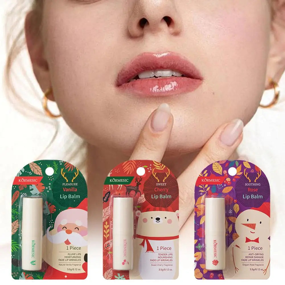 Holiday Fruit Flavored Moisturizing Lip Balm – Christmas Gift Tinted Lip Balm Oasis Select