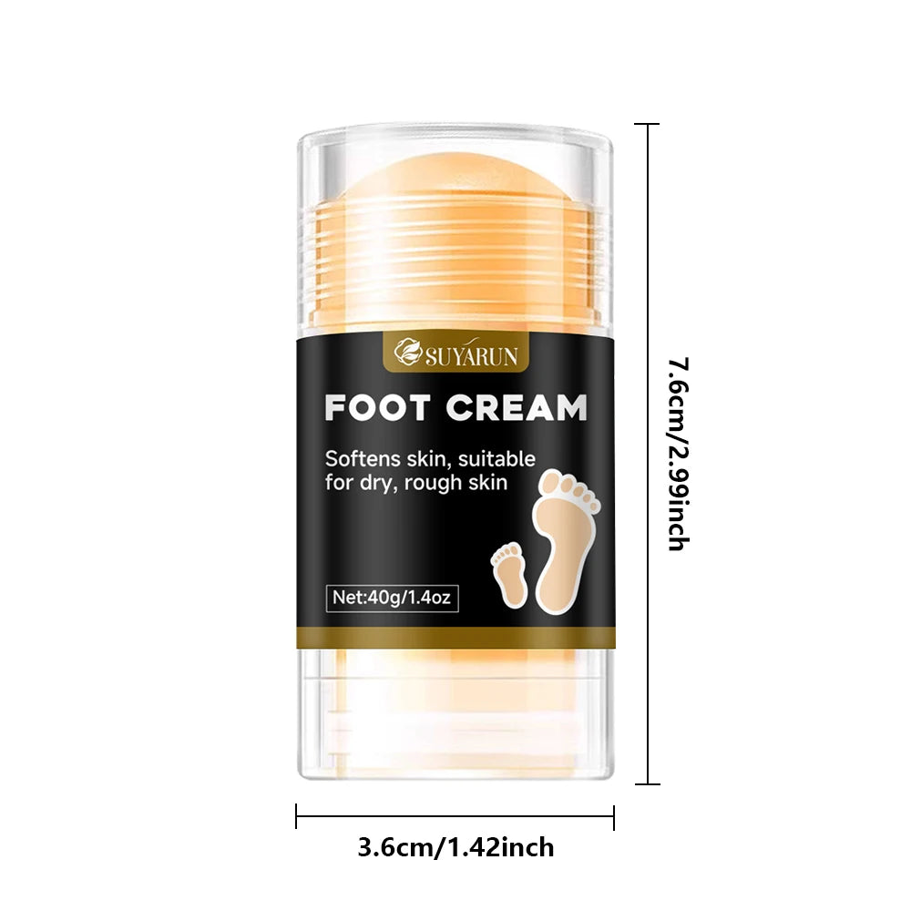 SUYARUN Professional Foot Care Stick - Cracked Heel Repair, Moisturizing Foot Cream w/Shea Butter & Tea Tree Oil (Unisex). Oasis Select