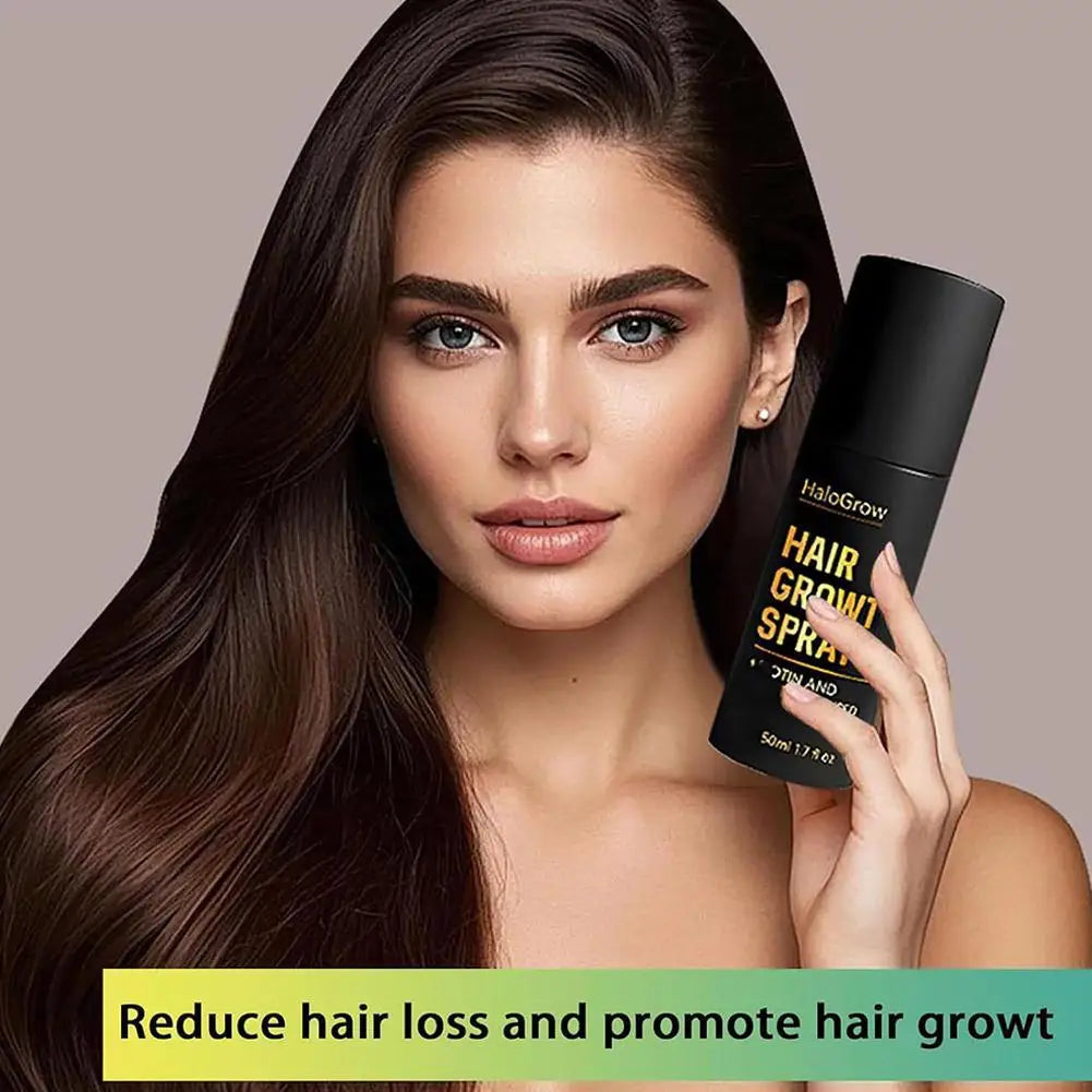 Natural Hair Growth Spray With Ginger Oil and Biotin, Scalp Treatment for Thicker Fuller Hair, Prevent Hair Thinning & Hair Loss Oasis Select