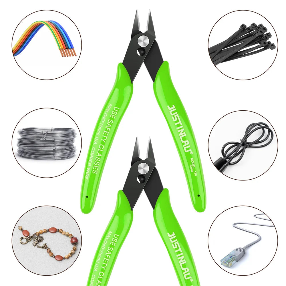 1Pc Universal Pliers Multi Functional Tool Electrical Wire Cable Cutters Cutting Side Snips Flush Carbon Steel Nipper Hand Tools Oasis Select