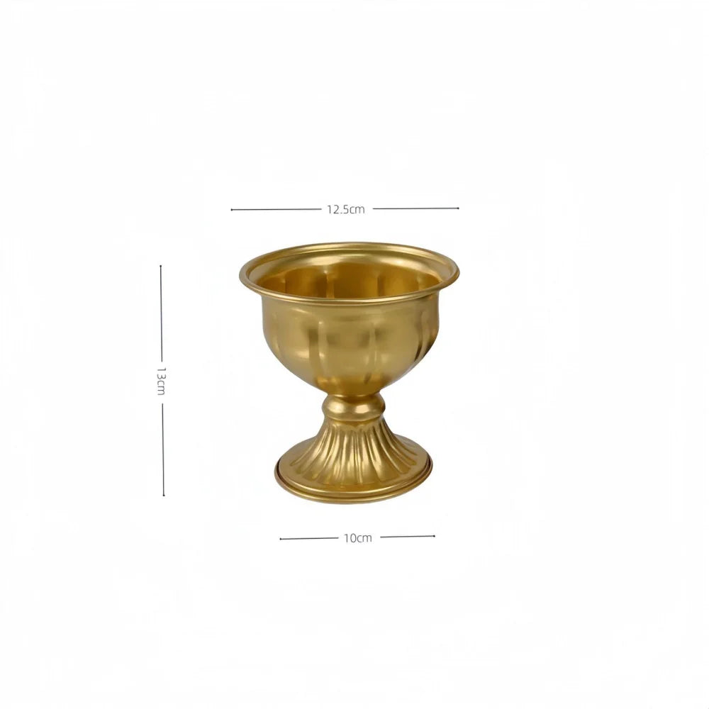 Gold Wedding Froral Vases Flower Arrangement Pots Flower Holder Pot Planter for Table Centerpieces Party Living Room Decoration Oasis Select Gold 2