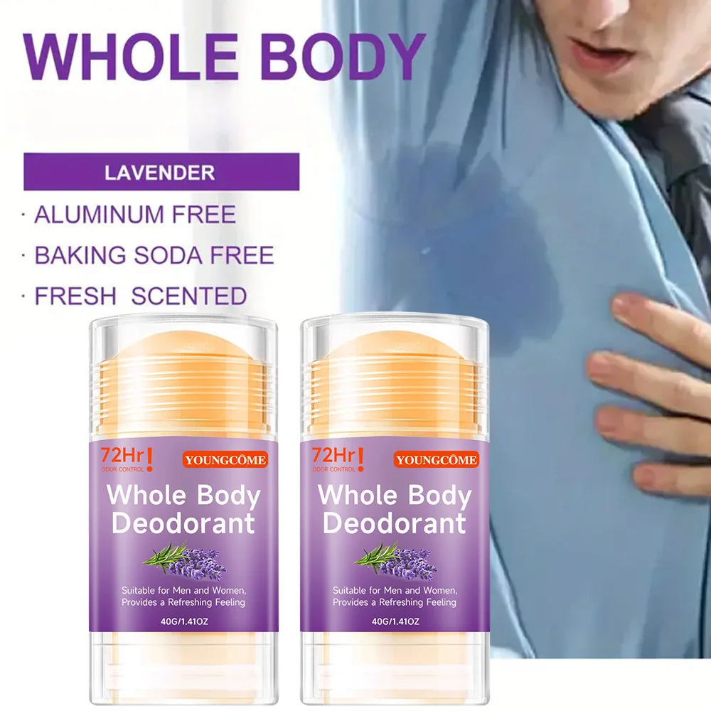YOUNGCOME Honey Peach Whole Body Deodorant Stick | 72H Unisex