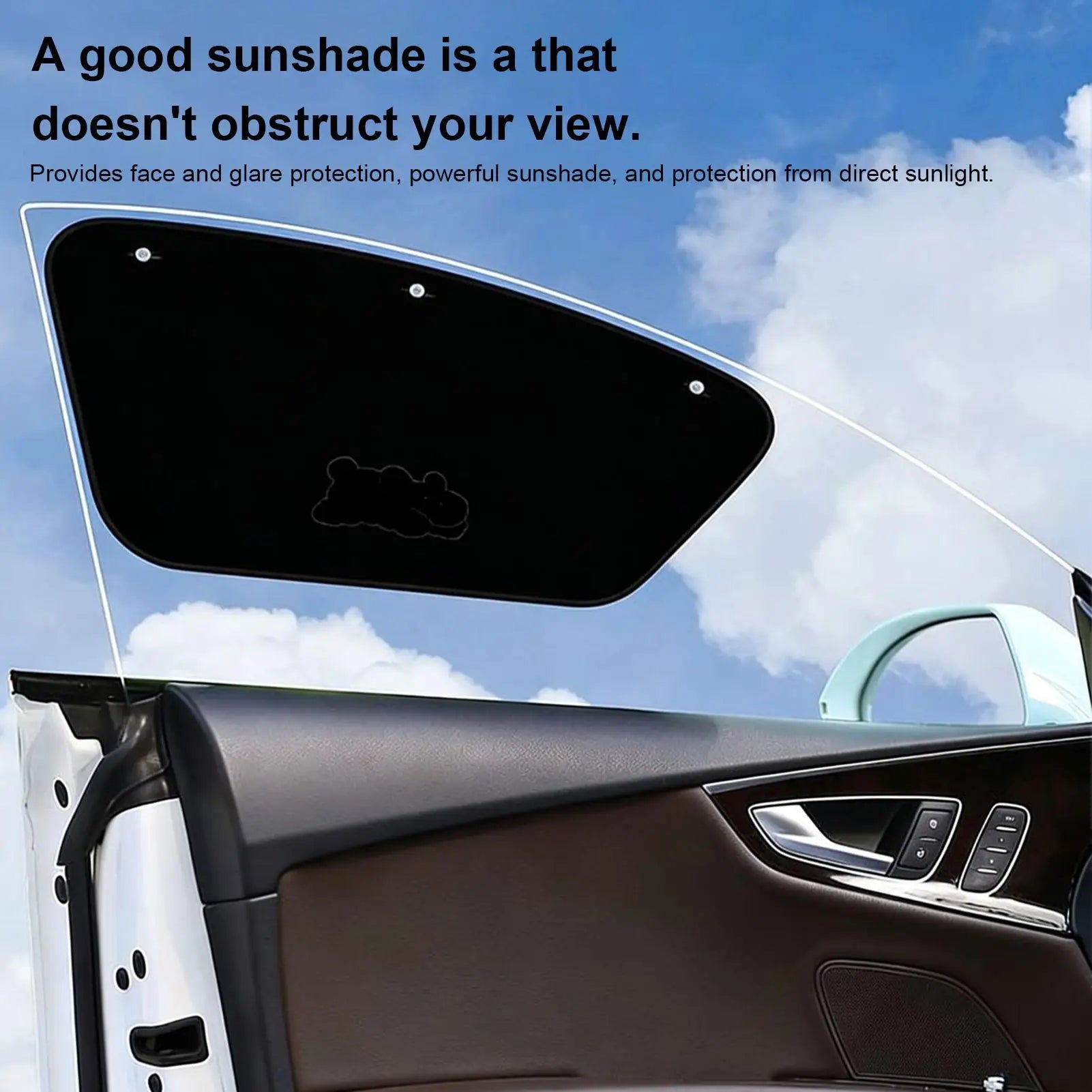 1PC Car Window Shades Side Window Sun Shade Magnet Privacy Curtains UV Reflection Anti Glare UV Block Sunshade Protection Cover Oasis Select