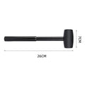 1PC Portable Household Plastic Hammer Home Decoration Tool Plastic Hammer Outdoor Car Repair Woodworking Door and Floor Tiles Oasis Select black