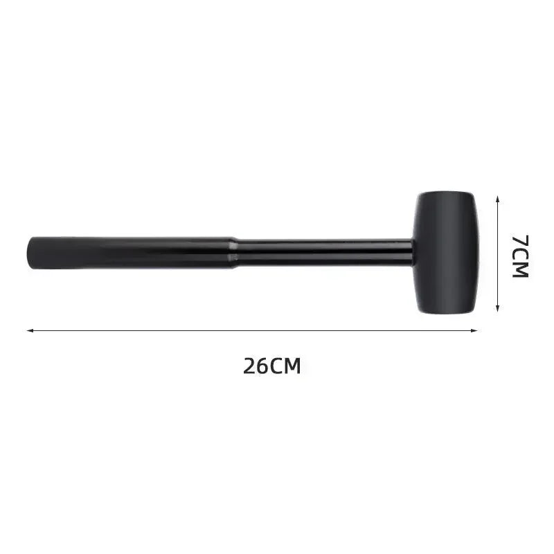 1PC Portable Household Plastic Hammer Home Decoration Tool Plastic Hammer Outdoor Car Repair Woodworking Door and Floor Tiles Oasis Select black