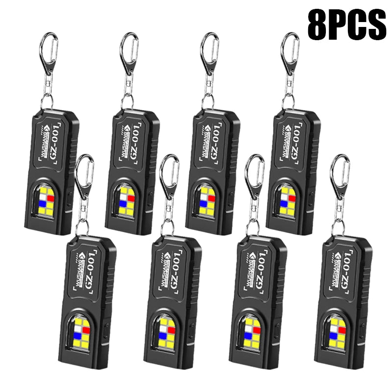 KDULIT Mini COB LED Keychain Flashlight | USB-C Rechargeable