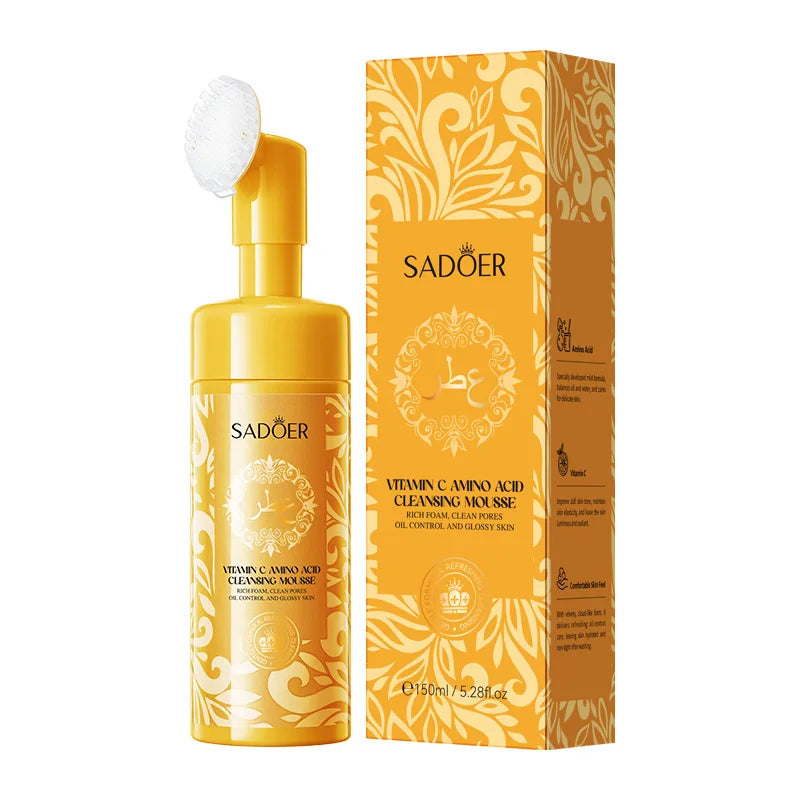 SADOER Vitamin C Amino Acid Cleansing Mousse 150ml Facial Cleansing Mousse Oasis Select 1Pc