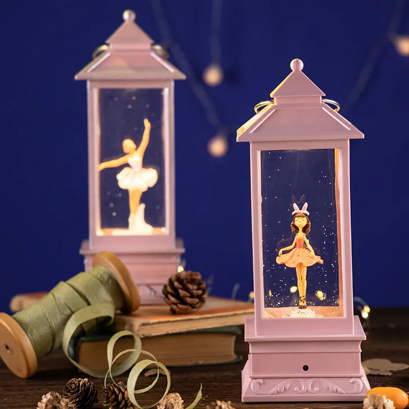 Rotating Ballet Snowflake Music Box Music Box Crystal Ball Dancing Girl Girl Birthday Gift Ornaments Music Box Oasis Select