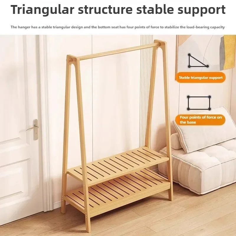 Clothes rack, floor to ceiling, bedroom, household, hanging clothes rack, simple and multifunctional storage rack, clothes rack Oasis Select