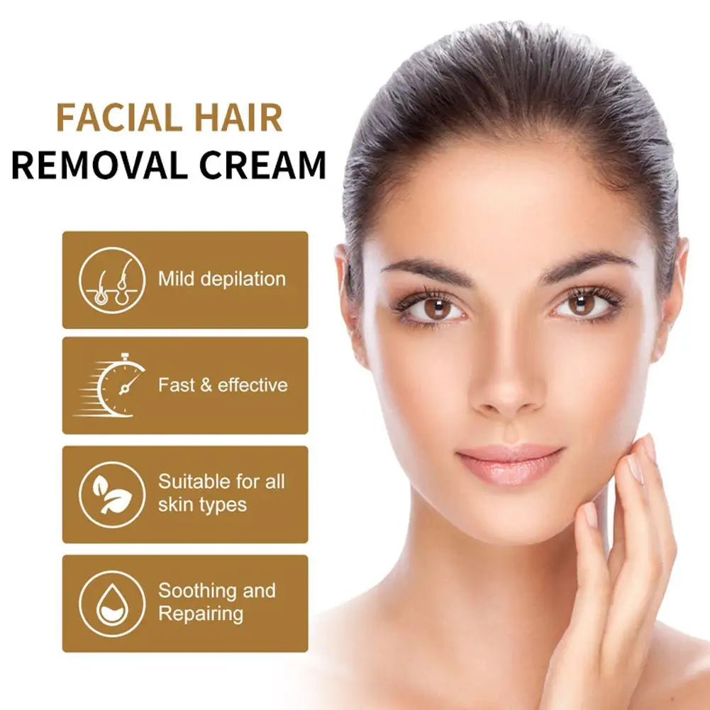 Coconut Facial Hair Removal Cream – Upper Lip & Chin | 50g Hair Removal Cream Oasis Select