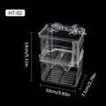 Aquarium Fish Breeder Box Clear Betta Fish Tank Fish Breeding Isolation Box Hatching Incubator Box For Baby Fish Shrimp Trap Box Oasis Select M