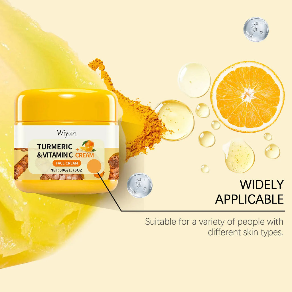 Turmeric Vitamin C Face Cream – Brighten & Fade Dark Spots Brightening Face Cream Oasis Select