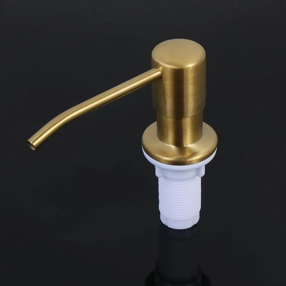 Pump Liquid Hand Wash Stainless Steel Kitchen Supplies Bathroom Accessories Sink Soap Dispenser Lotion Storage Bottle Oasis Select