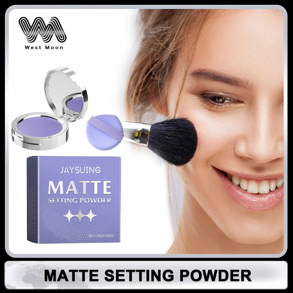 Jaysuing Lavender Matte Setting Powder – Oil Control 10g