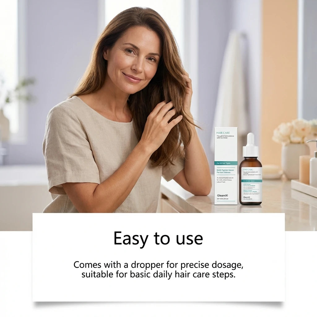 Gleamxi Multi Peptide Hair Serum – Anti-Frizz & Thickening