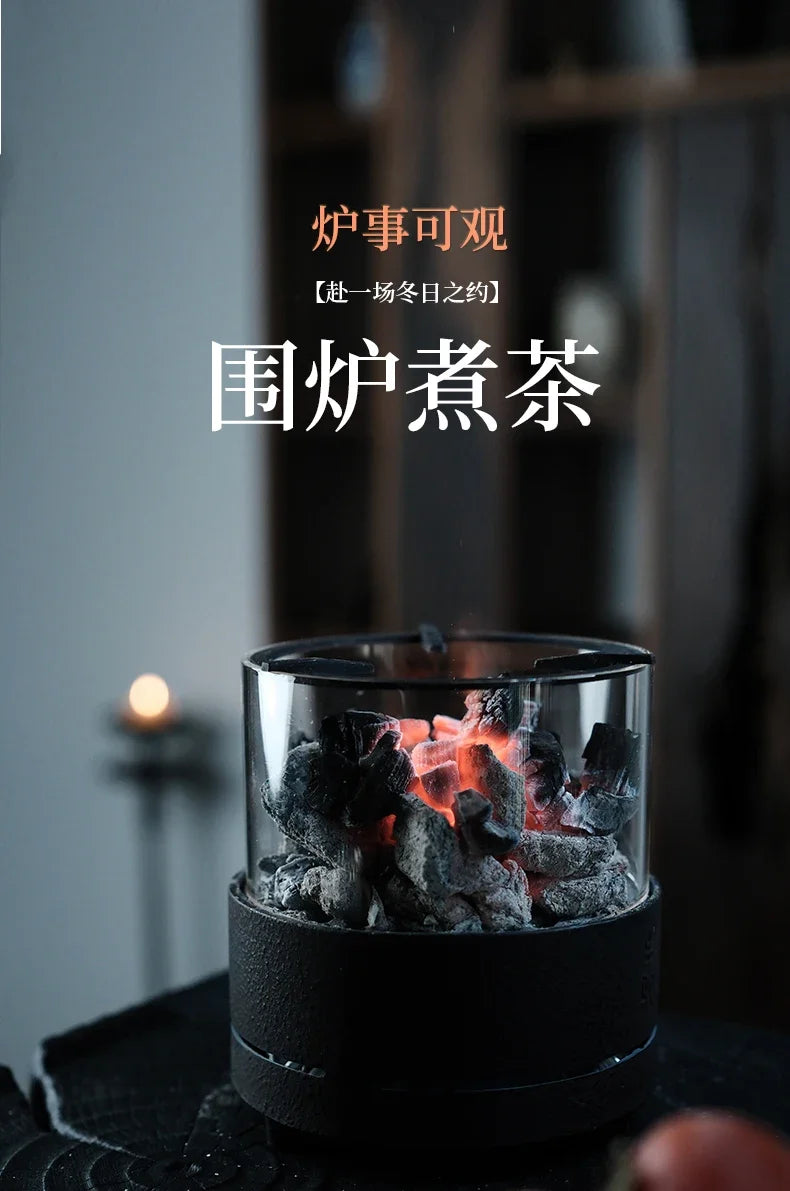 Tea Cooking Considerable Fire Charcoal Cast-iron Cast-iron Household Teahouse Outdoor Open Fire Tea Stove Tea Pot Oasis Select