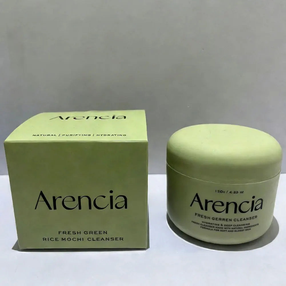 Arencia Green Rice Mochi Facial Cleanser 120g | Gentle & Deep Clean Facial Cleanser Oasis Select