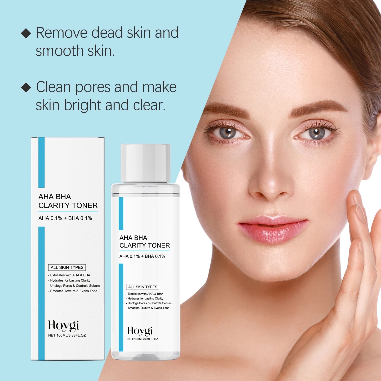 AHA BHA Toner Gentle Exfoliating Toner for Oily Skin Pore Refining Soothing Hydrating Facial Essence Daily Oil Control Skincare Oasis Select