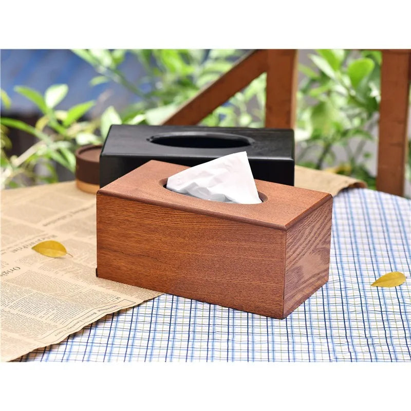 2026-WISH Multifunctional Wooden Tissue Box-Solid Wood For Car And Restaurant Napkin Holder For Creative Living Room Design Oasis Select