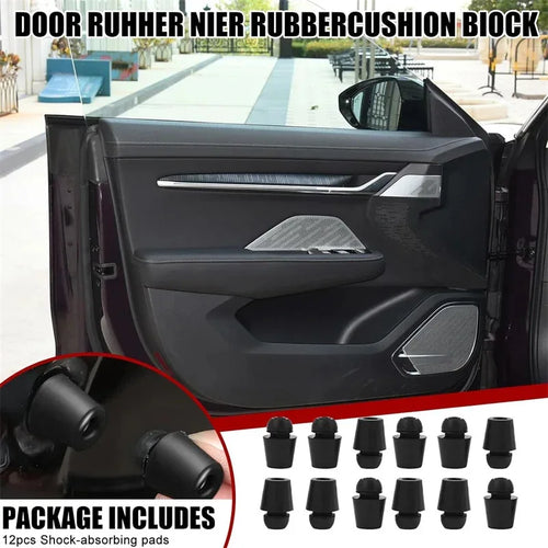 10 Pcs Black Rubber Car Bumper Door Overslam Door Buffer Block Runk Tailgate Engine Cover Cushion Pad for Car Accessories Oasis Select