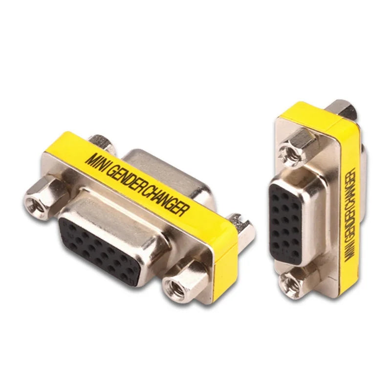 VGA 15Pin DB9 9Pin Male to Male/Female to Female/Male to Female Mini Gender Changer Adapter RS232 Serial plug Com Connector Oasis Select