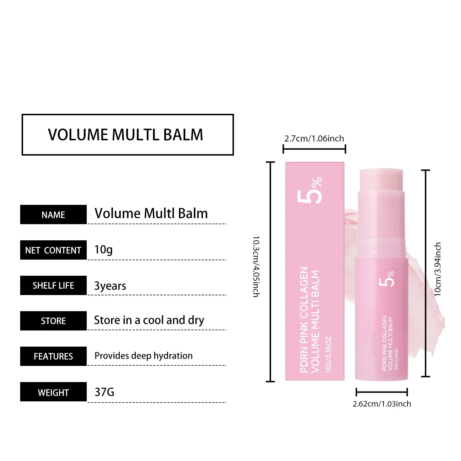 Multi-Effect Moisturizing Stick – Face, Neck & Lip Balm 10g Moisturizing Balm Stick Oasis Select
