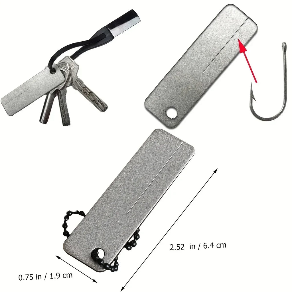 Knife Sharpener Diamond Pocket Tools Mini Keychain Outdoor Camping Sharpener Outdoor Camping Tool Emery Nail File Oasis Select