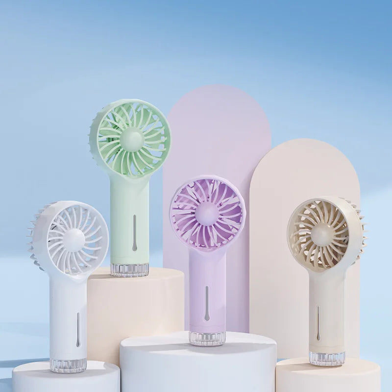 Portable Mini Handheld Misting Fan – USB Rechargeable Spray Fan